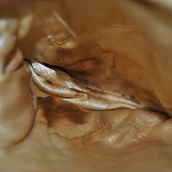 Vintage/Antique Beaded Satin Evening Purse with Unique Design - Picture 12 of 14